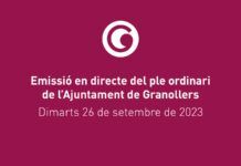 Martes 26, pleno ordinario de septiembre