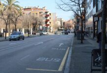 Corte de tráfico el día 12 de febrero en la calle Torras i Bages con motivo de las obras del nuevo carril bici