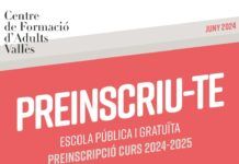 Durante el mes de junio se abre el período de inscripciones a los cursos del Centro de Formación de Adultos Vallès