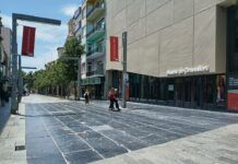 Se renueva el pavimento de la calle de Anselm Clavé frente al Museo de Granollers