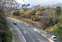 Iniciadas las obras de urbanización de itinerarios peatonales en la entrada de Granollers, por la carretera de Lliçà d’Amunt