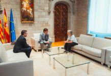 El alcalde, Alba Barnusell, se reúne con el Presidente de Generalitat, Salvador Illa