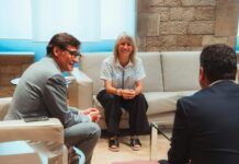 El alcalde, Alba Barnusell, se reúne con el Presidente de Generalitat, Salvador Illa