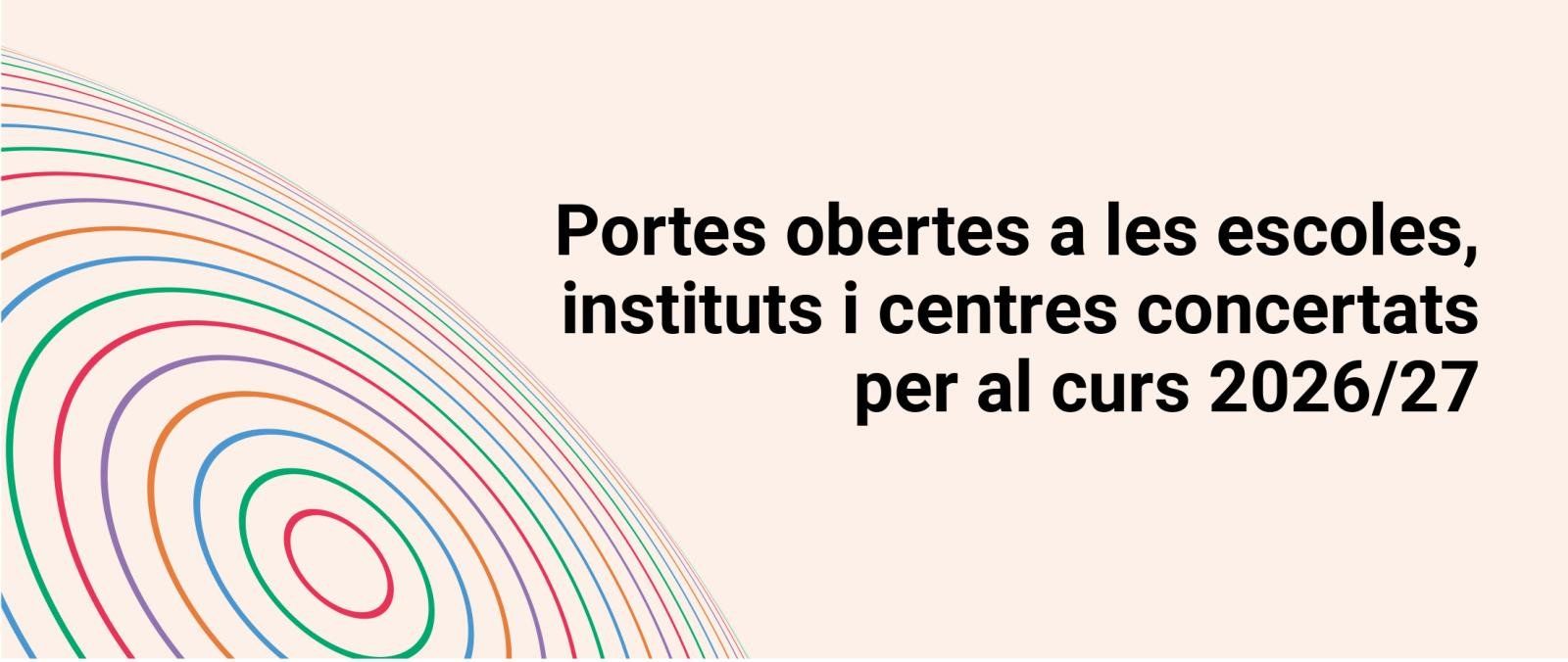 Puertas abiertas a colegios, institutos y centros concertados